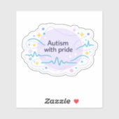 Autism Awareness | With Pride Vinyl Sticker (Feuille)