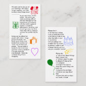 Autism Birthday Boy Visitekaartje (Voorkant / Achterkant)