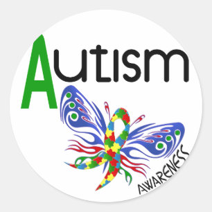 AUTISM Butterfly 3.1 Ronde Sticker