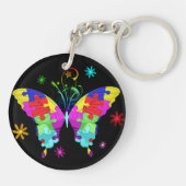 Autism Butterfly Sleutelhanger (Achterkant)