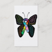 Autism Butterfly visitekaartjes (Achterkant)
