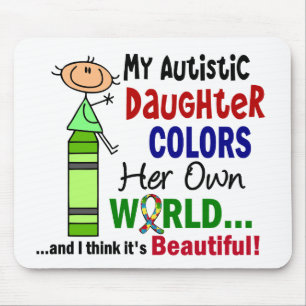Autism COLORS HAAR EIGEN WERELDauchter Muismat