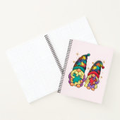 Autism Couple Gnome Notitieboek (Binnen)