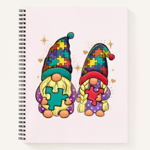 Autism Couple Gnome Notitieboek