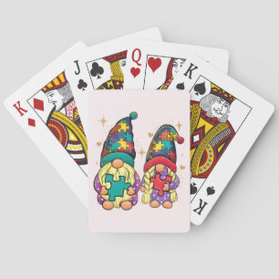 Autism Couple Gnome Pokerkaarten