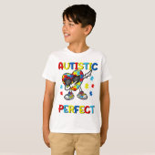 Autism Dabbing Society zegt dat ik autistisch ben  T-shirt (Voorkant volledig)
