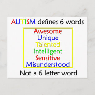 Autism definieert briefkaart