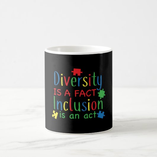 Autism Diversity Puzzle Print Koffiemok (Center)