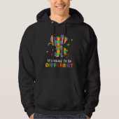 Autism Embrace Differences Elephant Puzzle Autism  Hoodie (Voorkant)