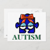 Autism Face Briefkaart (Voorkant / Achterkant)