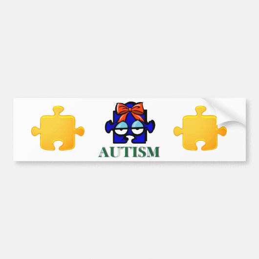 Autism Face Bumpersticker (Voorkant)