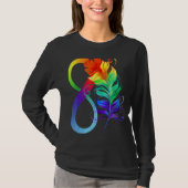 Autism Feather Awareness Maand Autistic Support Mo T-shirt (Voorkant)