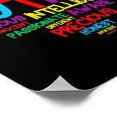 Autism Heart Autism Awareness trotse Autisme Mam Poster (Hoek)