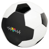 Autism Heart Beat Autism Awareness Day Voetbal (Drie kwart)