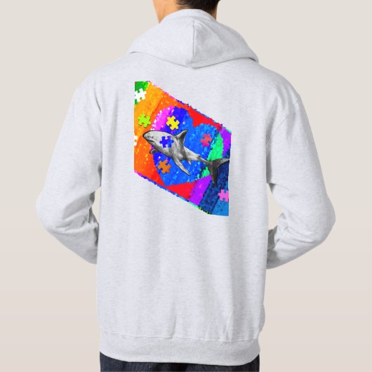 Autism His/Her Hoodie (Achterkant)