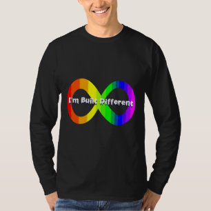 Autism Infinity Sign I M. Gebouwd verschillend T-shirt