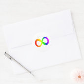 Autism Infinity Symbol Round Sticker (Envelop)