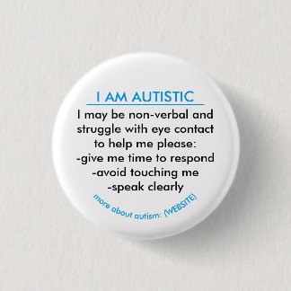Autism-informatiebadge Ronde Button 3,2 Cm