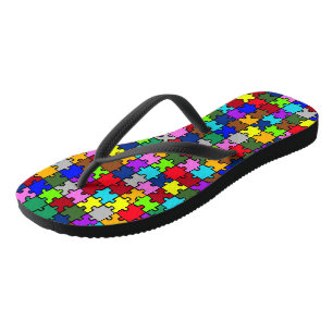 Autism jigzaag teenslippers