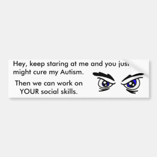 Autism/KeepStaring Bumpersticker
