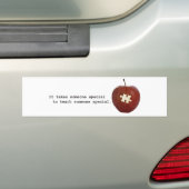 Autism-leraar Bumpersticker (Op auto)