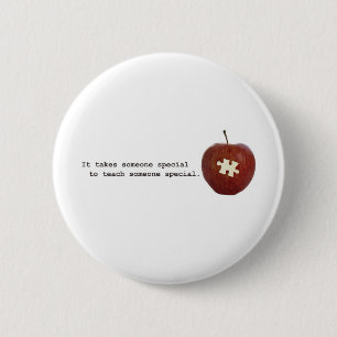 Autism-leraar Ronde Button 5,7 Cm