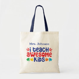 Autism lerarenwaardering op maat tote bag