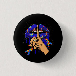 Autism lips beoordelen niet wat je niet begrijpt ronde button 3,2 cm