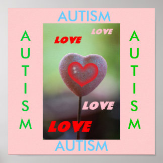 Autism Love Love Heart Print