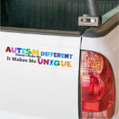 AUTISM maakt me UNIQUE Bumpersticker (Op Truck)