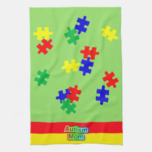 Autism mam Kitchen Towel 16 x 24 inch Theedoek