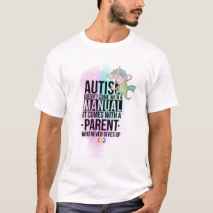 Autism mam Papa Parent Slogan - Neurodiversity T-shirt