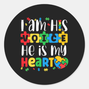 Autism mama Autistic Autism Awareness Maand Ronde Sticker