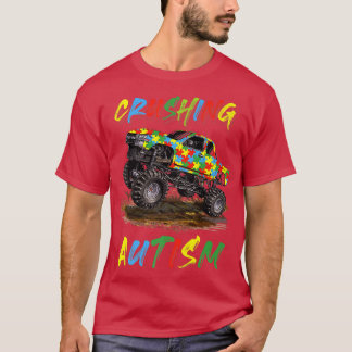 Autism Mega Truck Crushing Autism Terug naar schoo T-shirt