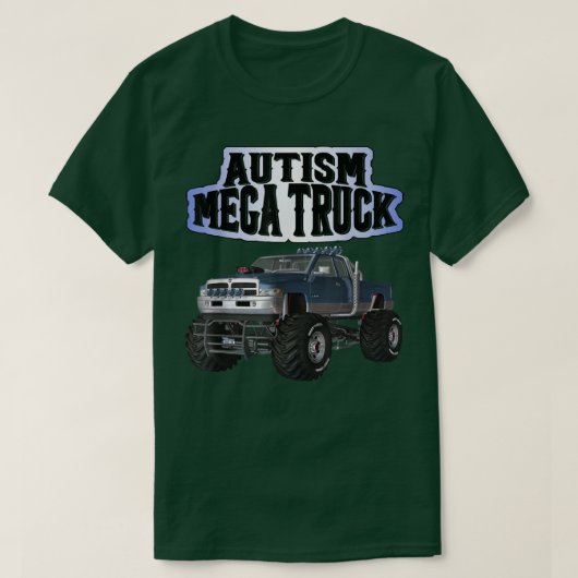 Autism Mega Truck T-shirt (Design voorkant)