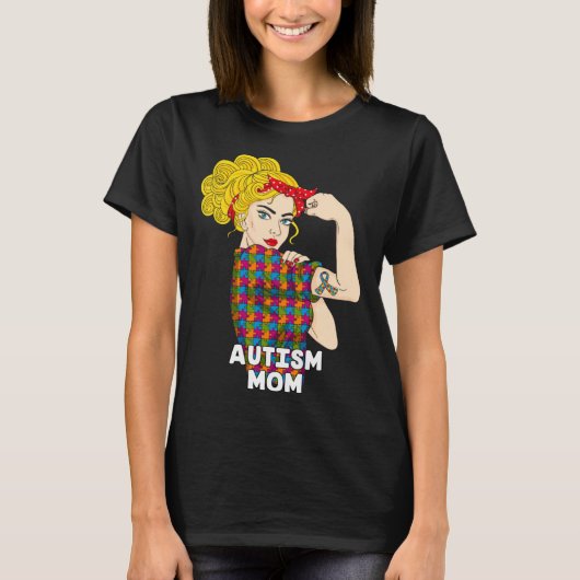 Autism Mom Autism Awareness Kindness Support Autis T-shirt (Voorkant)