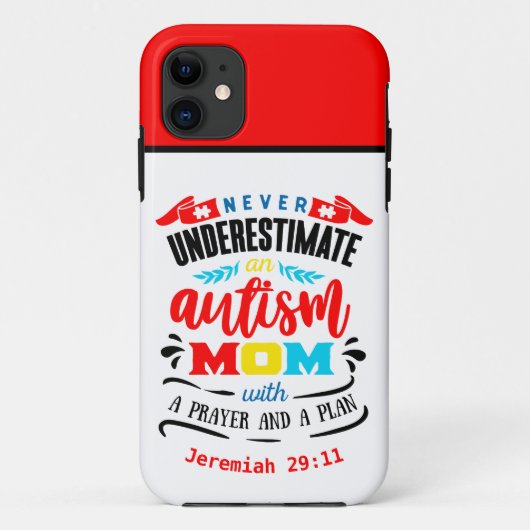 Autism Mom - Tough Apple iPhone 11 Coque (Dos)