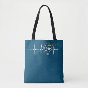 Autism Neurse Heart Beat Puzzle Stethoscoop Draagtas