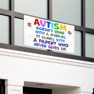 AUTISM Ouder geeft nooit op Spandoek