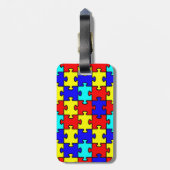 Autism Papa aangepast bagagelabel (Achterkant verticaal)