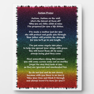 Autism Prayer Multicolored Fotoplaat