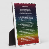 Autism Prayer Multicolored Fotoplaat (Zijkant)