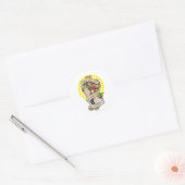 Autism Praying Hands Ronde Sticker (Envelop)