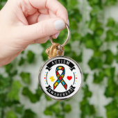 Autism - Premium Round Sleutelhanger (Hand)