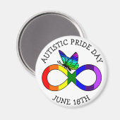 Autism Pride Day 18 juin Magnet (Recto/Verso)