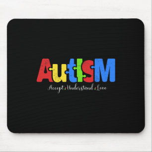 Autism Puzzle Accepteer om de liefdesautisme te be Muismat