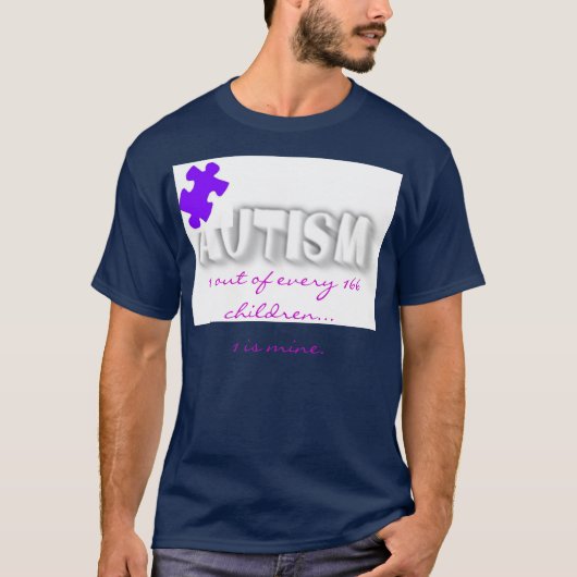 Autism Puzzle Piece for parent script  T-shirt (Voorkant)