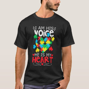 Autism Puzzle Piece Heart I Am's Voice Women's A T-shirt