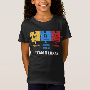 Autism Puzzle Science - Aanpasbaar gezin T-shirt