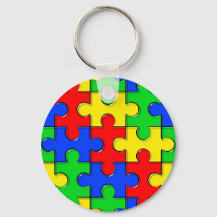 Autism Puzzle Sleutelhanger